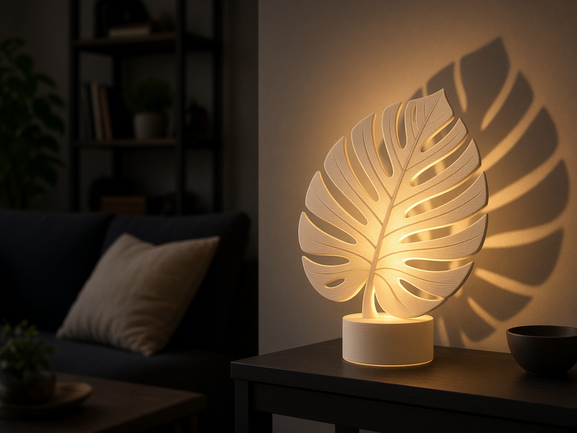 Luminária costela na sala